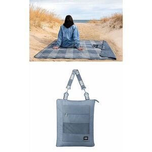 UGG Mischa quilted throw blanket gray